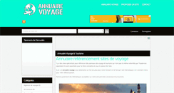 Desktop Screenshot of annuaire-voyage.fr